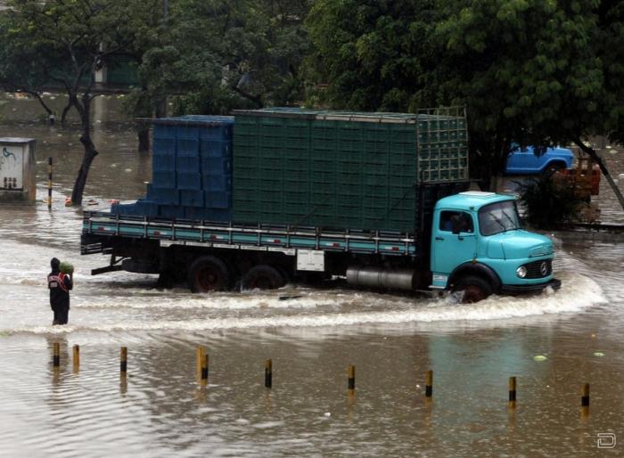 Наводнение в одном из бразильских городов - Сан-Пауло