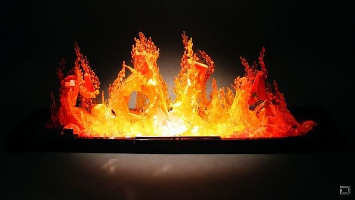 Огонь из конструктора Lego (9 фото)