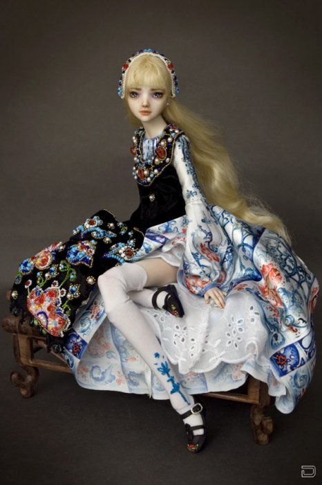 Фарфоровые куклы Марины Бычковой