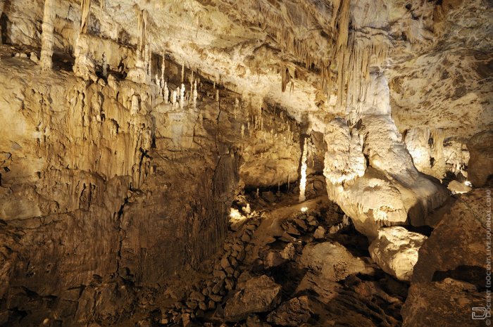 Моравские подземные пещеры на востоке Чешской республики.