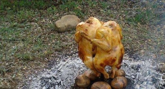 Оригинальный способ приготовления курицы без духовки (15 фото)