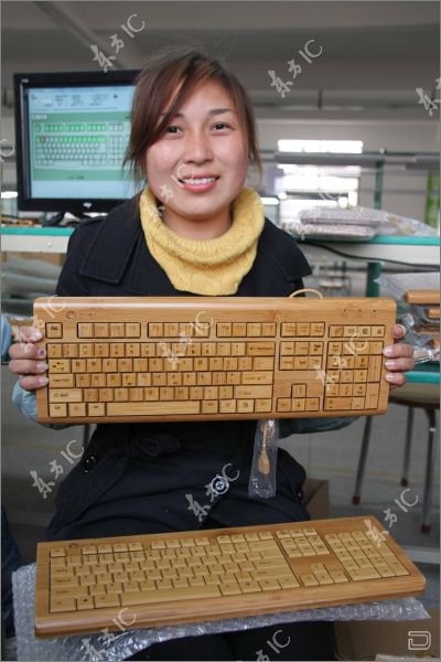 Производство экологичных клавиатуры и мышек из бамбука