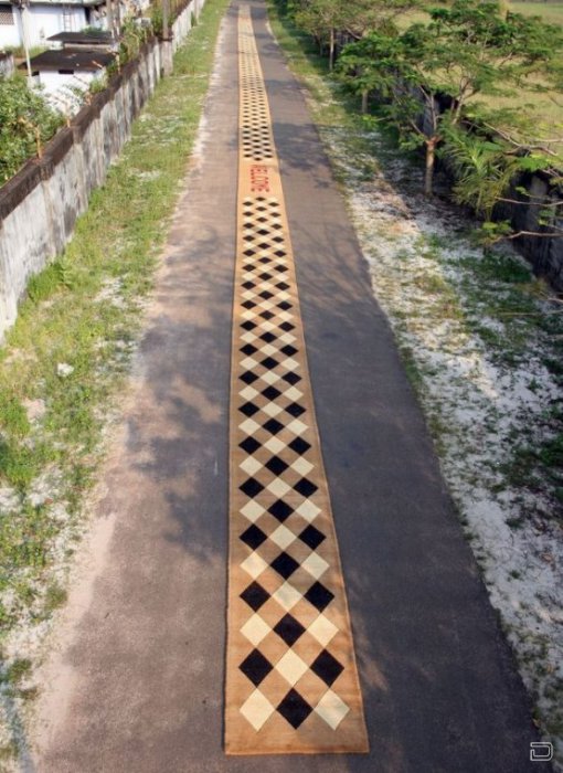 Самая длинная сотканная дорожка в мире