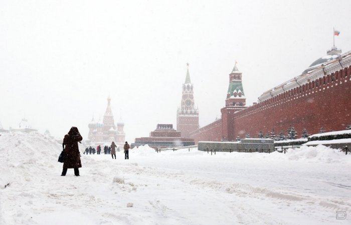 В Москве выпал снег