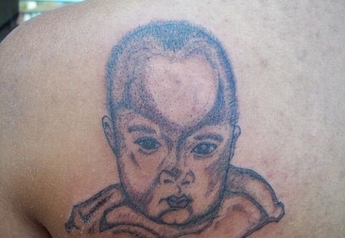 Худшие татуировки с детьми в мире (11 фото)