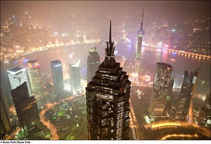 Строительство всемирного финансового центра в Шанхае