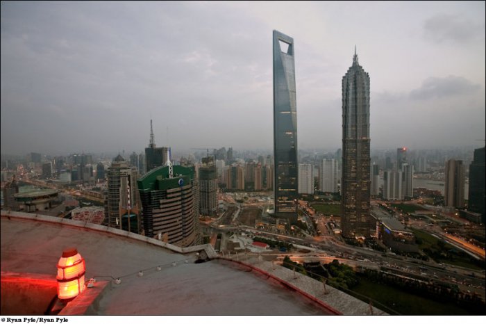 Строительство всемирного финансового центра в Шанхае