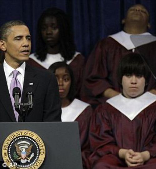 Скучная речь президента Обамы (7 фото)
