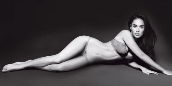 Меган Фокс (Megan Fox) в нижнем белье от Armani (8 фото)