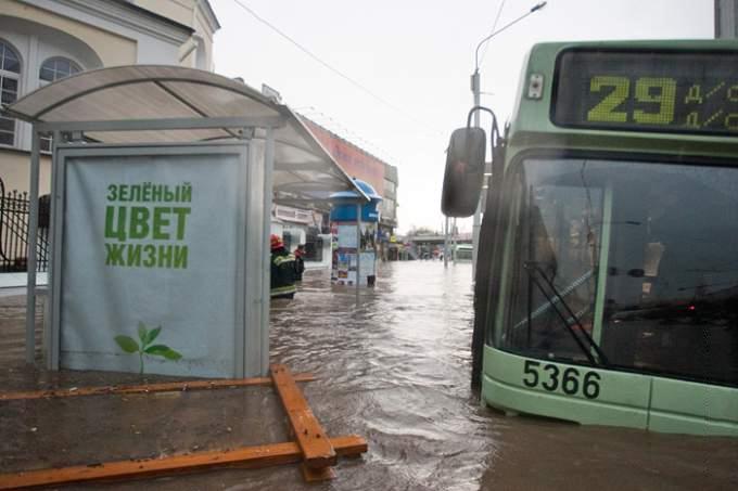Сильный потоп в городе Минске (16 фото)