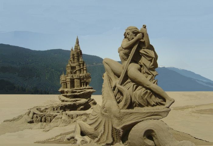 Скульптуры из песка (57 фото)