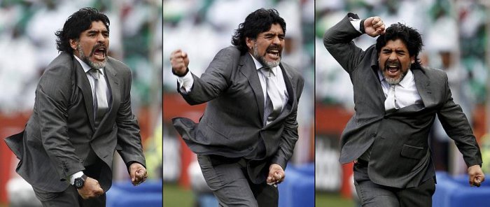 Эмоции легендарного Диего Марадоны (9 фото)
