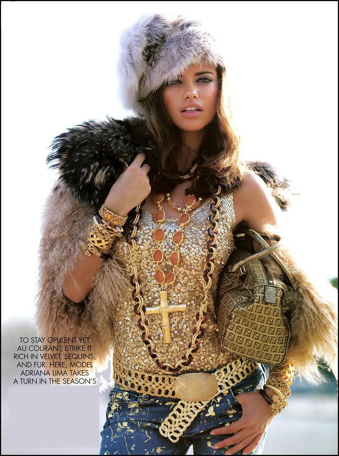 Знойная Адриана Лима в Vogue (52 фото)