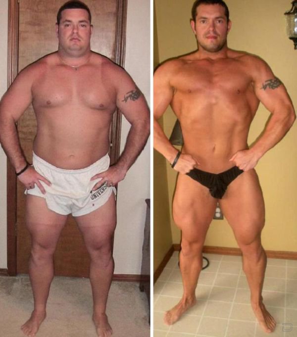 Трансформация тела до и после фото мужчины