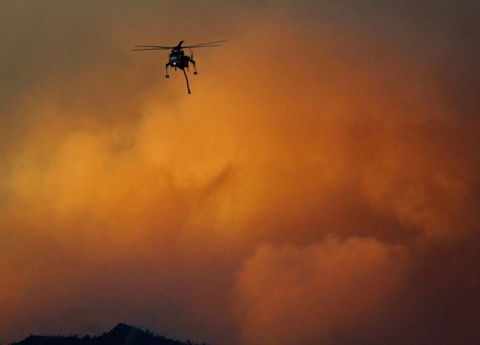 В Калифорнии опять пожары (17 фото)