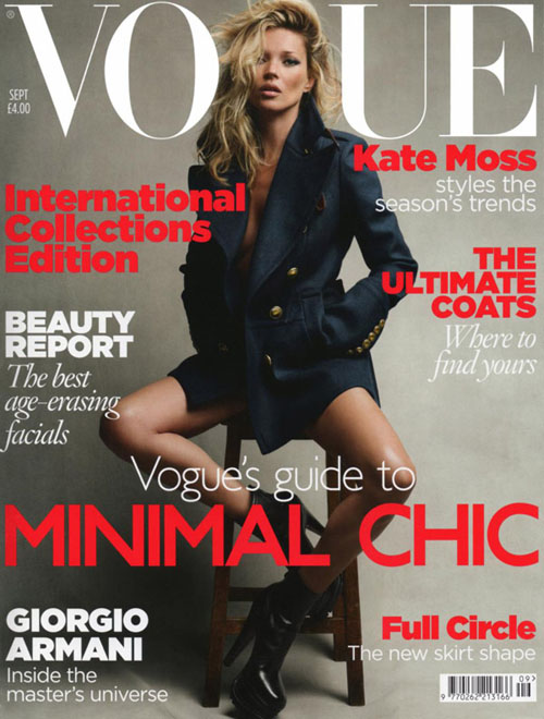Кейт Мосс (Kate Moss) в британском Vogue
