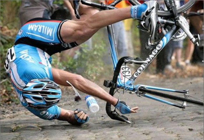 Неудачи на велогонках (20 фото)