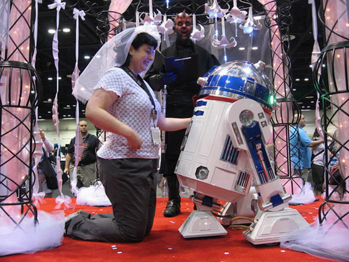 Она вышла замуж за R2D2 из Звёздных Войн (8 фото)