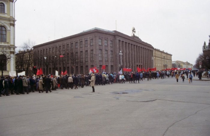 Москва и Ленинград в 1990-м (45 фото)