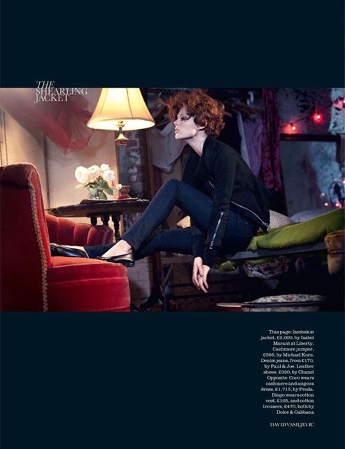 Коко Роша в октябрьском Elle UK
