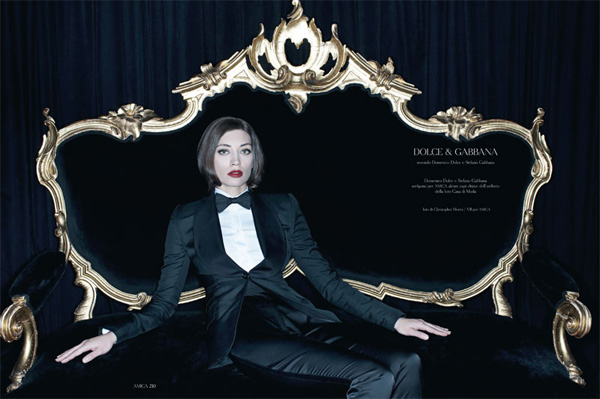 Маргарет Мадэ в нарядах Dolce & Gabbana