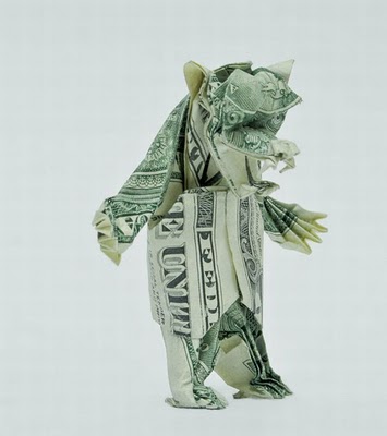 Оригами из денег (20 фото)