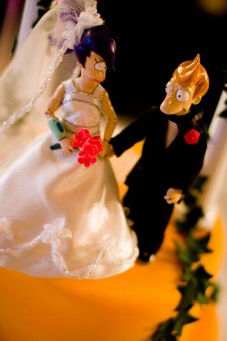 Свадебный торт фанатов Футурамы (10 фото)