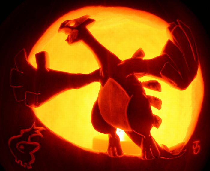 Тыква-покемон на Хэллоуин