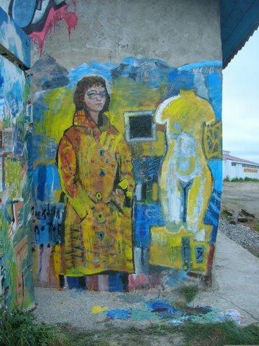 Классное граффити от русских мастеров
