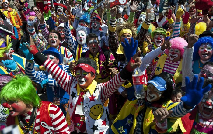 Съезд клоунов в Мехико