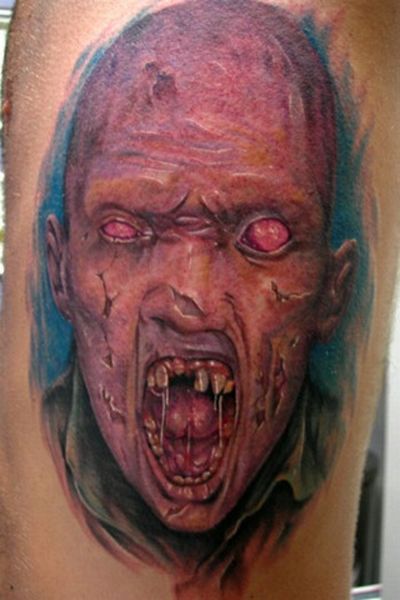 Жуткие татуировки зомби (20 фото)