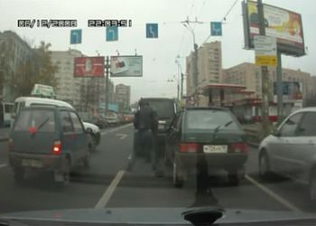 Московские разборки на дороге
