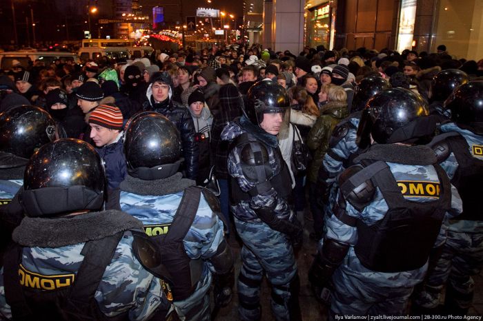 В Москве продолжаются беспорядки