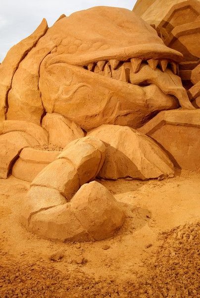 Выставка песчаных скульптур в Мельбурне (18 фото)