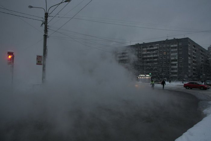 В Санкт-Петербурге прорвало водопровод