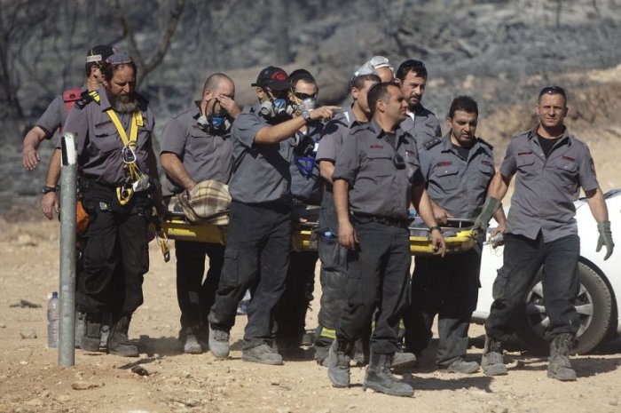 На севере Израиля бушуют пожары (40 фото)