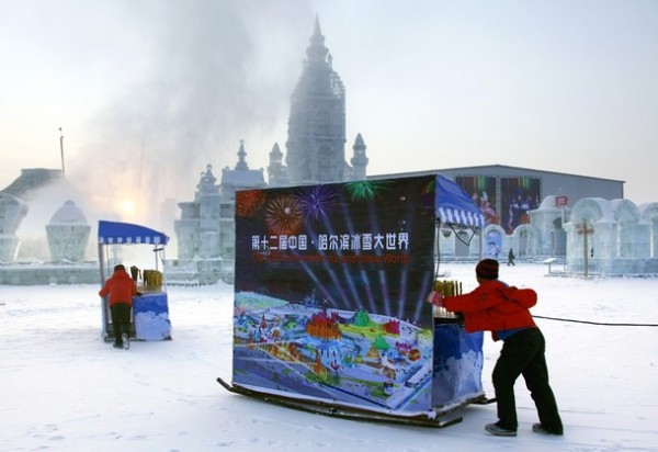 Парк льда и снега в Китае