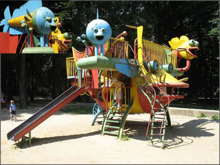 Украинская детская площадка в Хмельницком (13 фото)