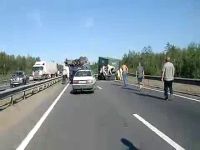 Очень крупная авария на Мурманском шоссе