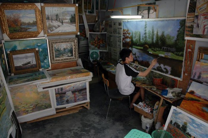 Город художников в Китае (14 фото)