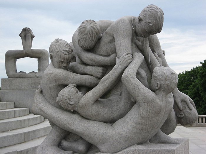 Парк нагих скульптур в Норвегии