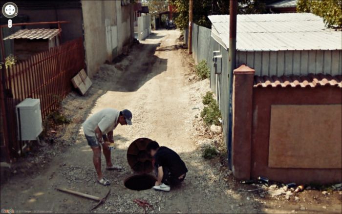 Фото найденные на Google Street View