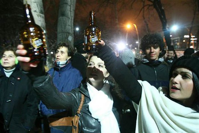 Алкогольный флешмоб в Турции