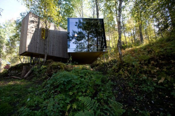 Отель в лесу в Норвегии