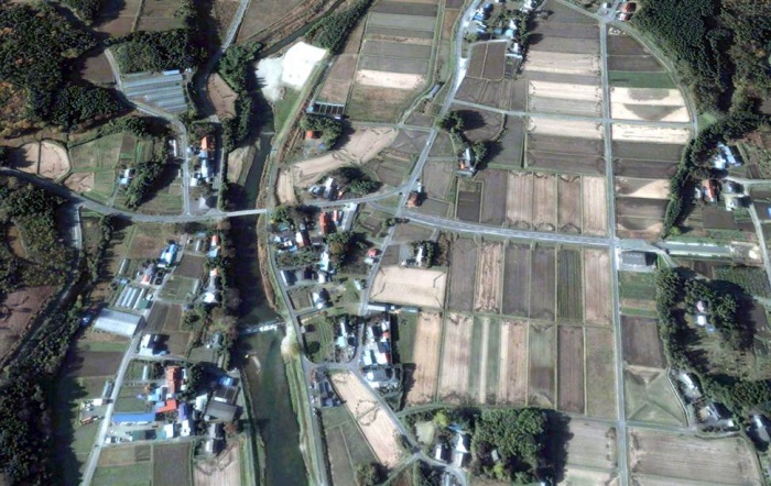 Снимки Японии со спутника, до и после землетрясения