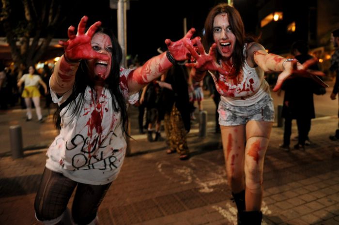 Парад зомби в Тель-Авиве (6 фото)