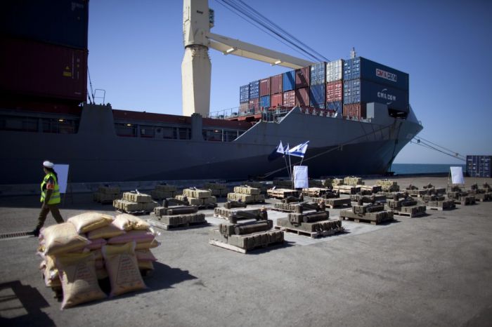 50 тонн оружия перехватили военные Израиля