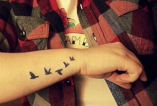 Татуировки в виде птиц
