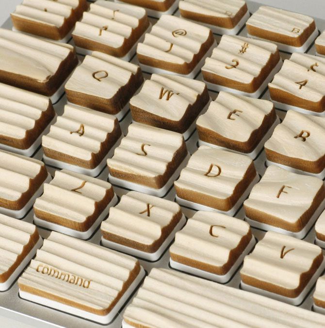 Деревянная клавиатура (8 фото)