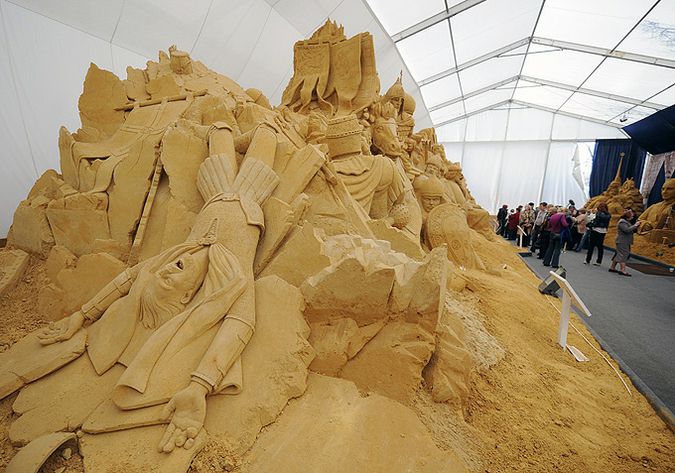 Выставка песка в Москве